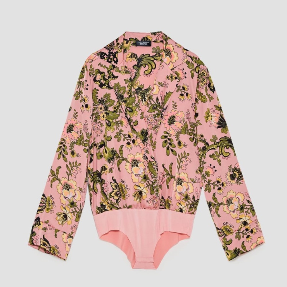Zara printed bodysuit